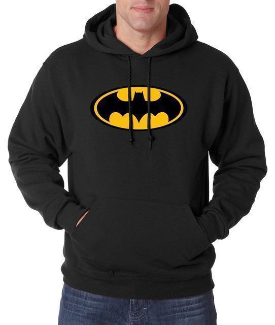 Batman bat logo hoodie-pullover-Elessi UK