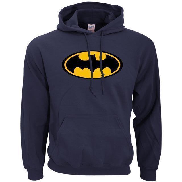 Batman bat logo hoodie-pullover-Elessi UK