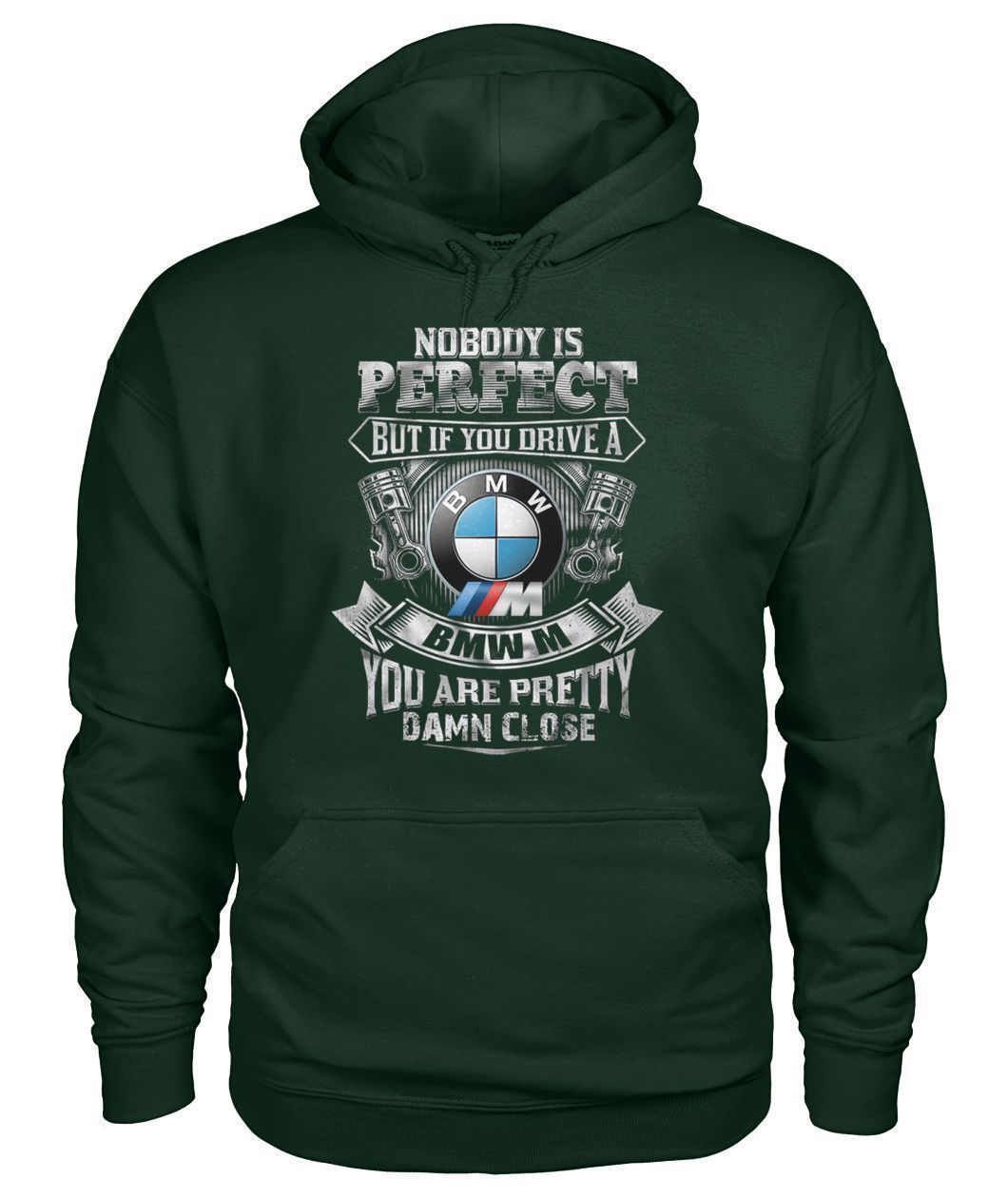 BMW M Gildan Hoodie Sweatshirt-Sweatshirts-Elessi UK