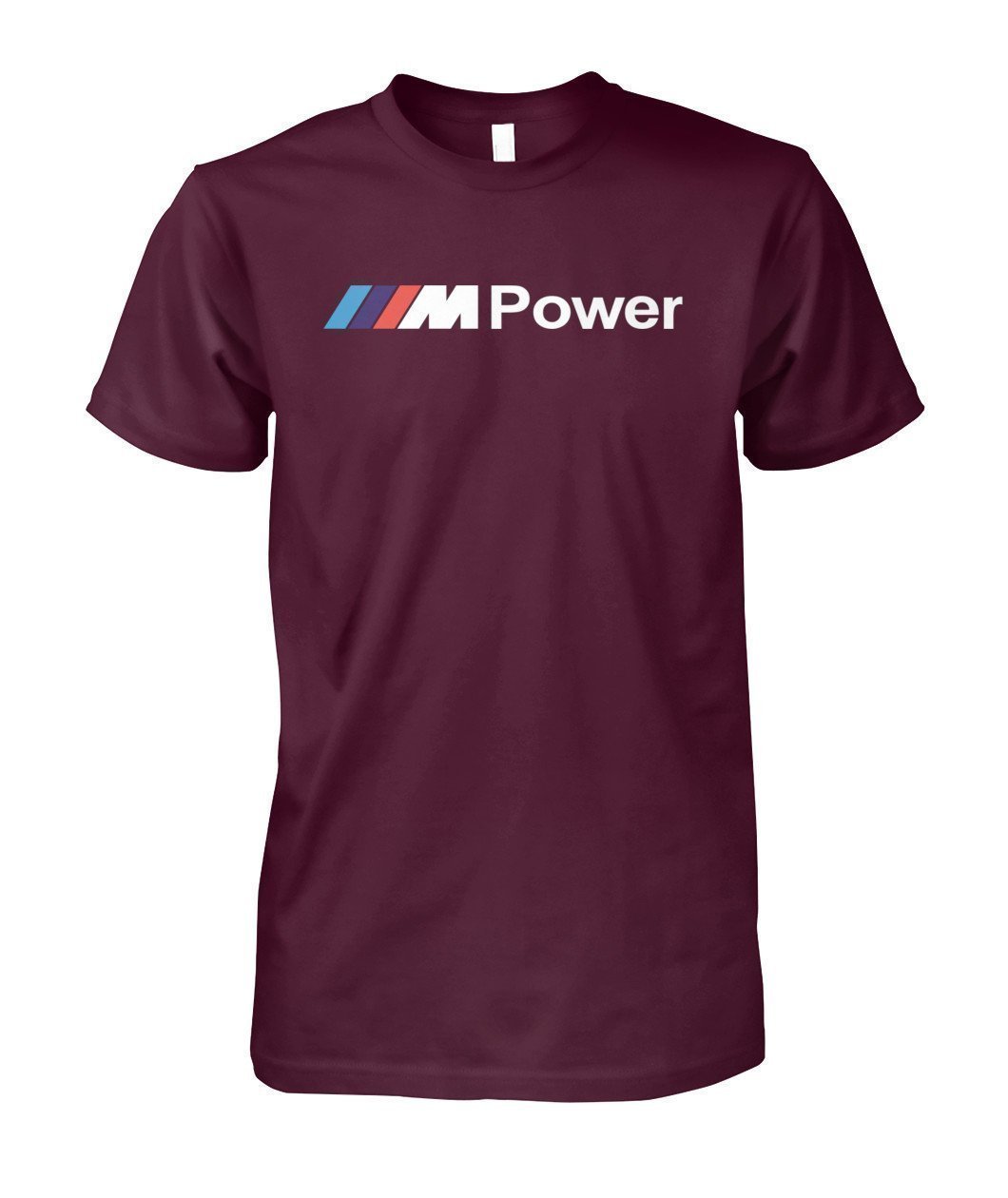 BMW POWER Unisex Cotton Tee-Short Sleeves-Elessi UK