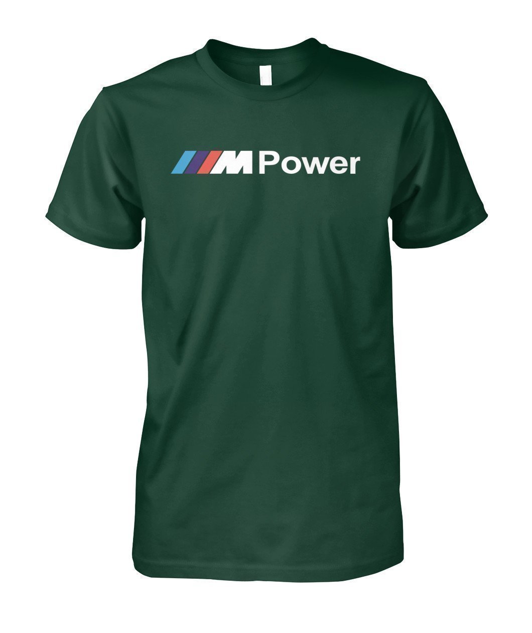 BMW POWER Unisex Cotton Tee-Short Sleeves-Elessi UK