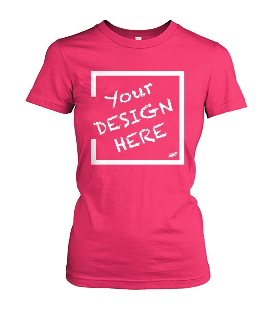 Aidoo Women's Crew Tee-Ladies Tees-Nike-Adidas-Supreme-Champion-Jordan-Louis Vuitton-shirt personalised-custom hoodie-personalised hoodie-Aidoo-Heliconia-S-Aidoo : On-Demand Print