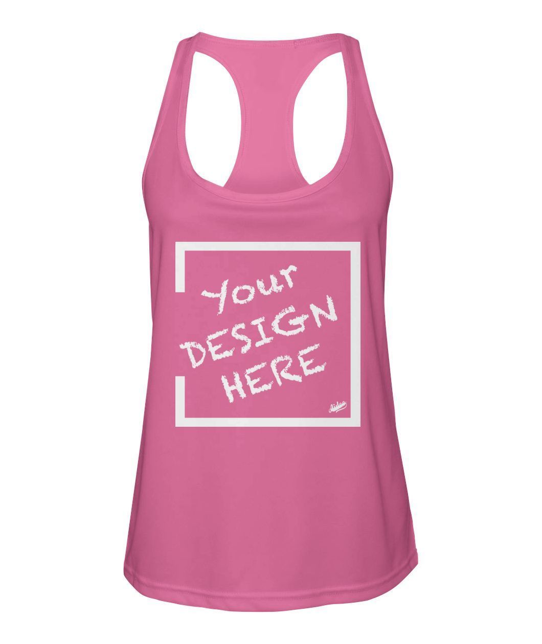 Aidoo Women's Racerback Sport Tank-Tank Tops-Nike-Adidas-Supreme-Champion-Jordan-Louis Vuitton-shirt personalised-custom hoodie-personalised hoodie-Aidoo-Pink-S-Aidoo : On-Demand Print