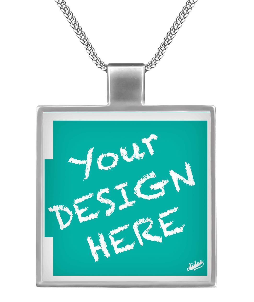 Aidoo Necklace-Jewelry-Nike-Adidas-Supreme-Champion-Jordan-Louis Vuitton-shirt personalised-custom hoodie-personalised hoodie-Aidoo-Square Necklace-Aidoo : On-Demand Print