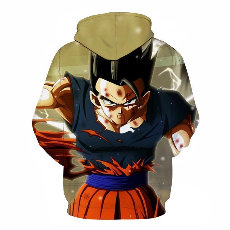 Dragon Ball Goku & Gohan & Freizer Fight Hoodie-pullover-Elessi UK