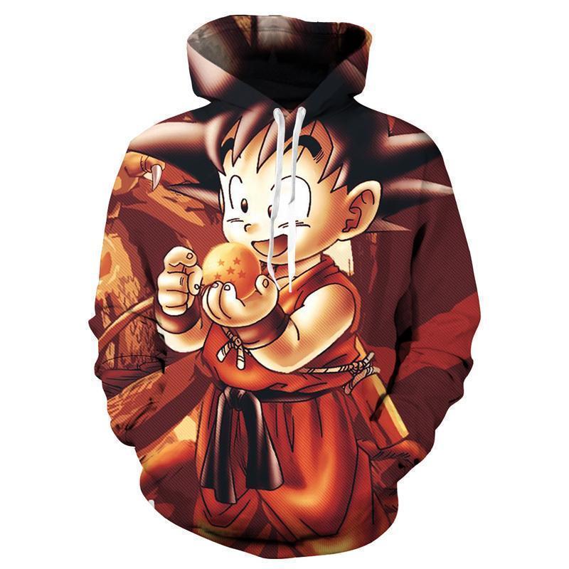 Dragon Ball Z Son Goku kid Hoodie-pullover-Elessi UK