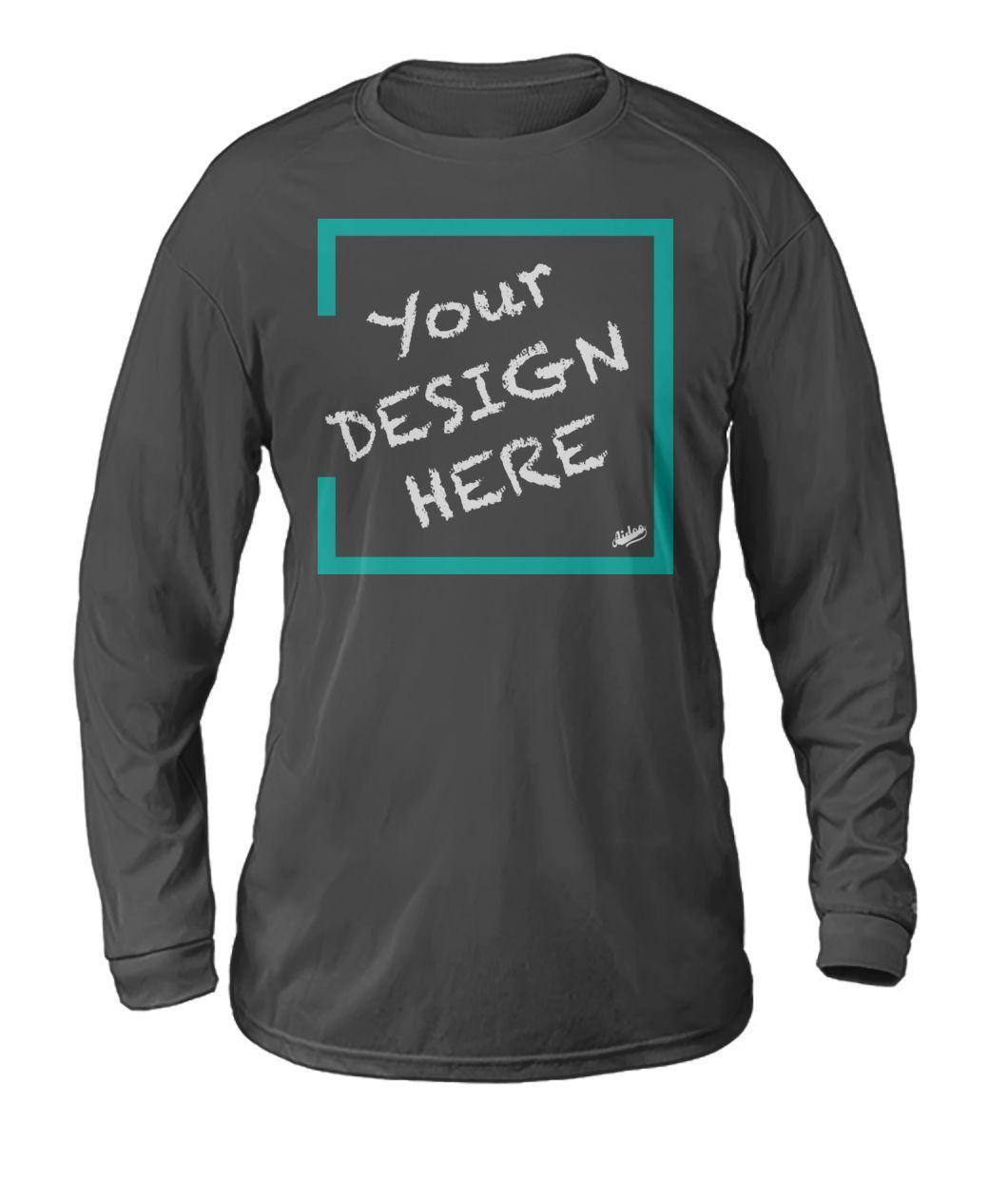 Aidoo Dry Sport Long-Sleeve-Long Sleeves-Nike-Adidas-Supreme-Champion-Jordan-Louis Vuitton-shirt personalised-custom hoodie-personalised hoodie-Aidoo-Charcoal-S-Aidoo : On-Demand Print