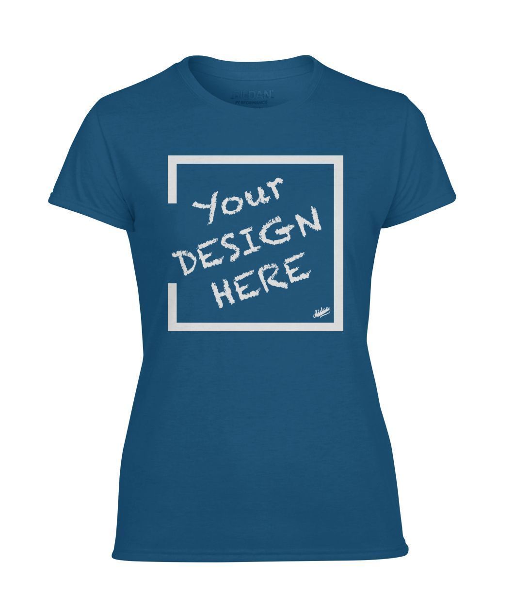 Aidoo Women's Performance Tee-Ladies Tees-Nike-Adidas-Supreme-Champion-Jordan-Louis Vuitton-shirt personalised-custom hoodie-personalised hoodie-Aidoo-Royal-S-Aidoo : On-Demand Print