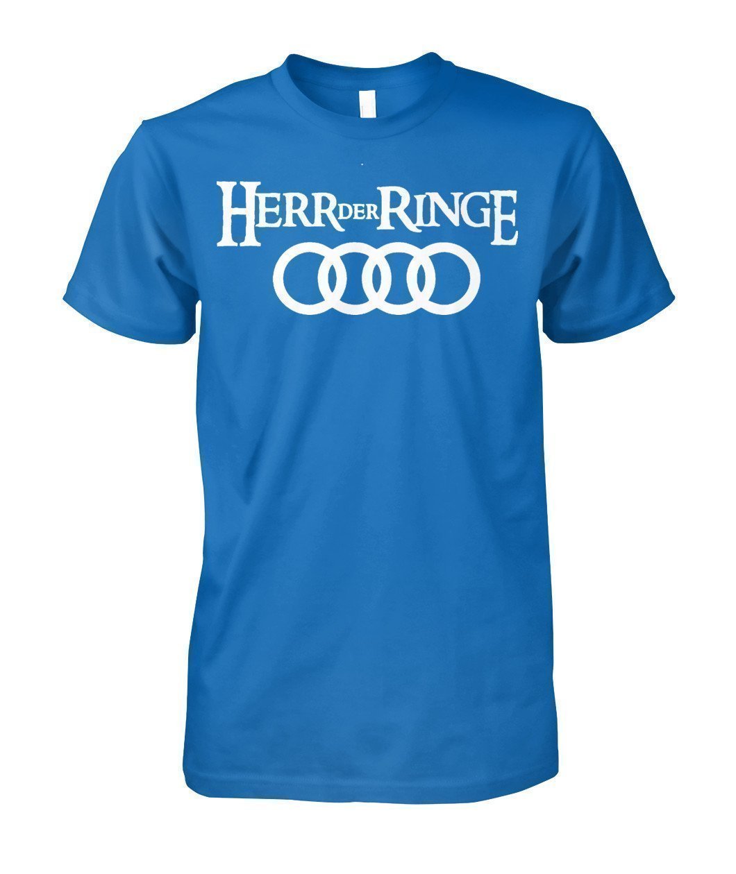 Herr Der Ringe Audi Unisex Cotton Tee-Short Sleeves-Elessi UK