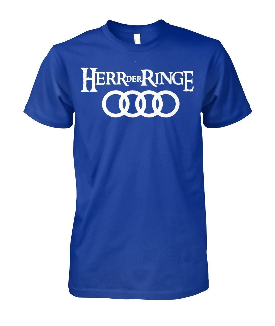 Herr Der Ringe Audi Unisex Cotton Tee-Short Sleeves-Elessi UK