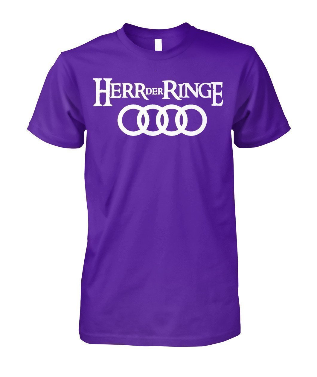 Herr Der Ringe Audi Unisex Cotton Tee-Short Sleeves-Elessi UK