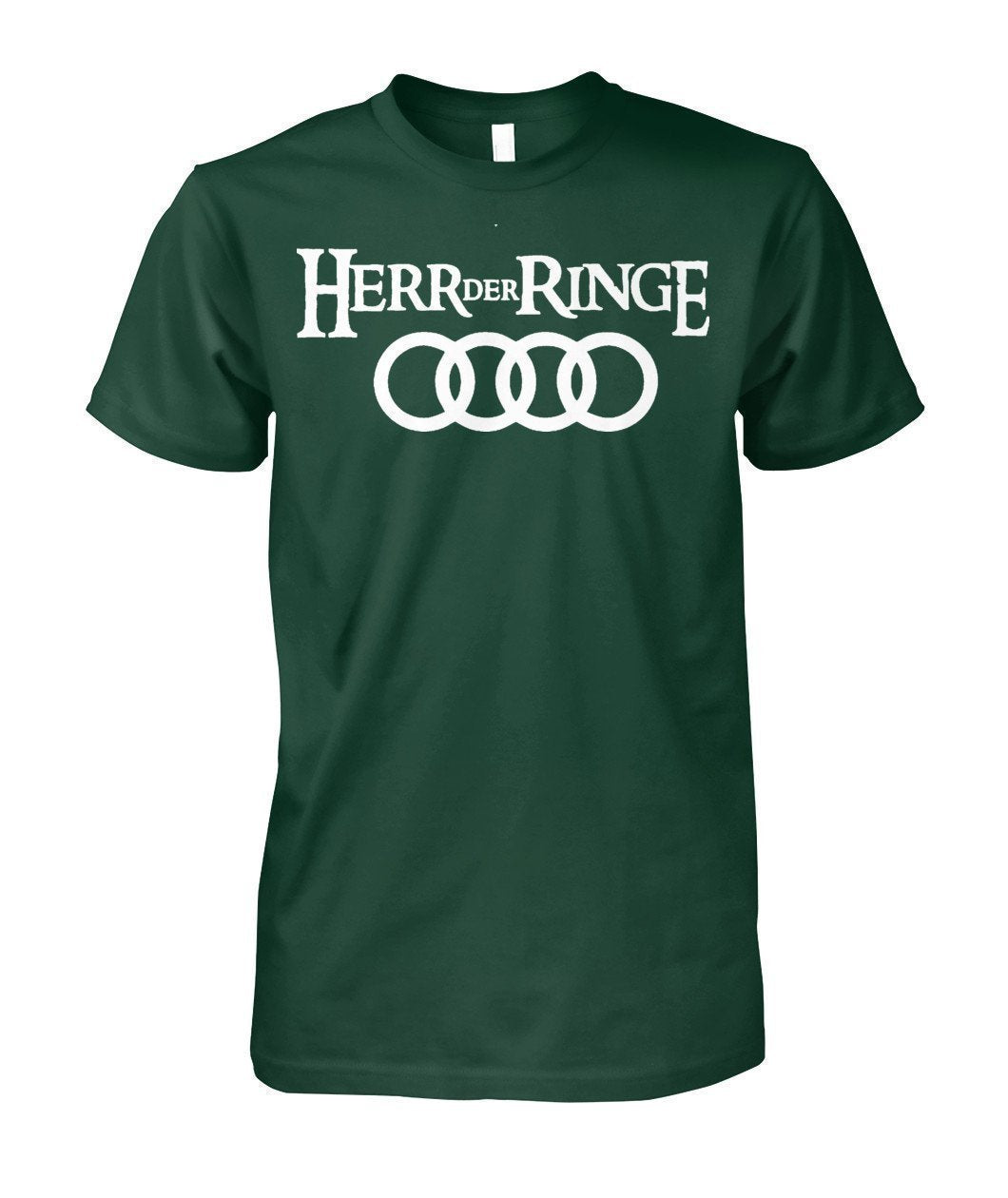 Herr Der Ringe Audi Unisex Cotton Tee-Short Sleeves-Elessi UK