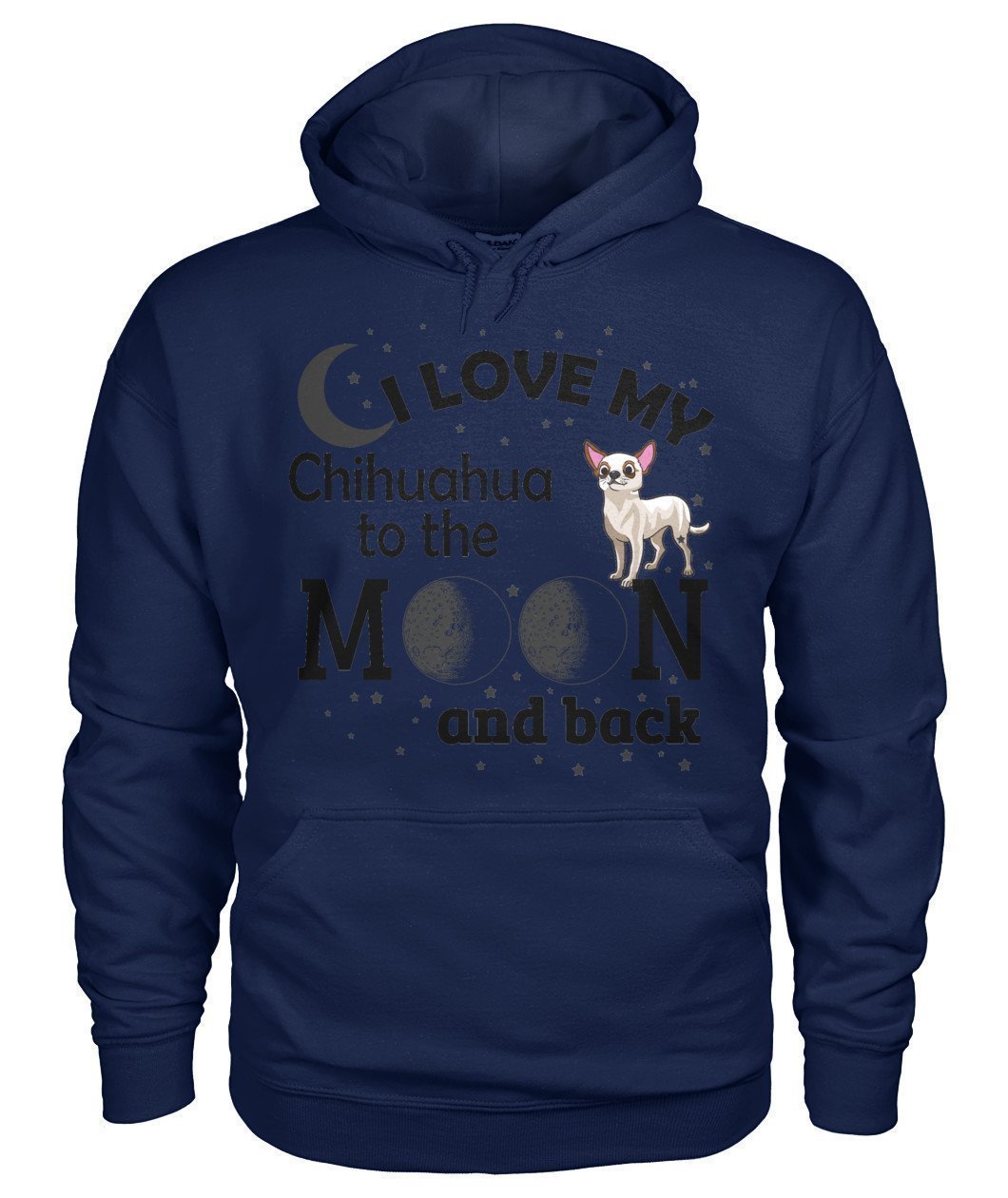 I Love My Chihuahua Gildan Hoodie-Hoodies-Elessi UK