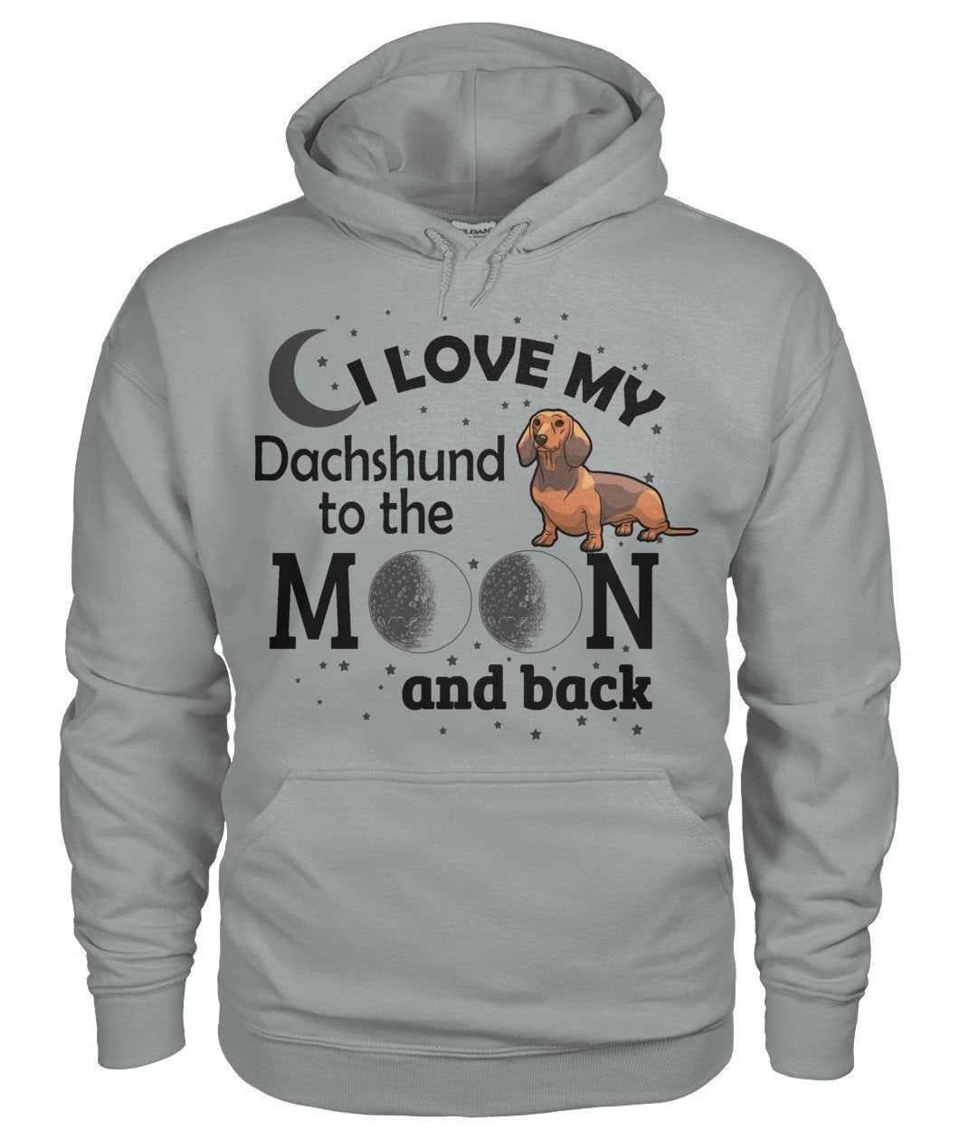 I Love My Dachshund Gildan Hoodie-Hoodies-Elessi UK