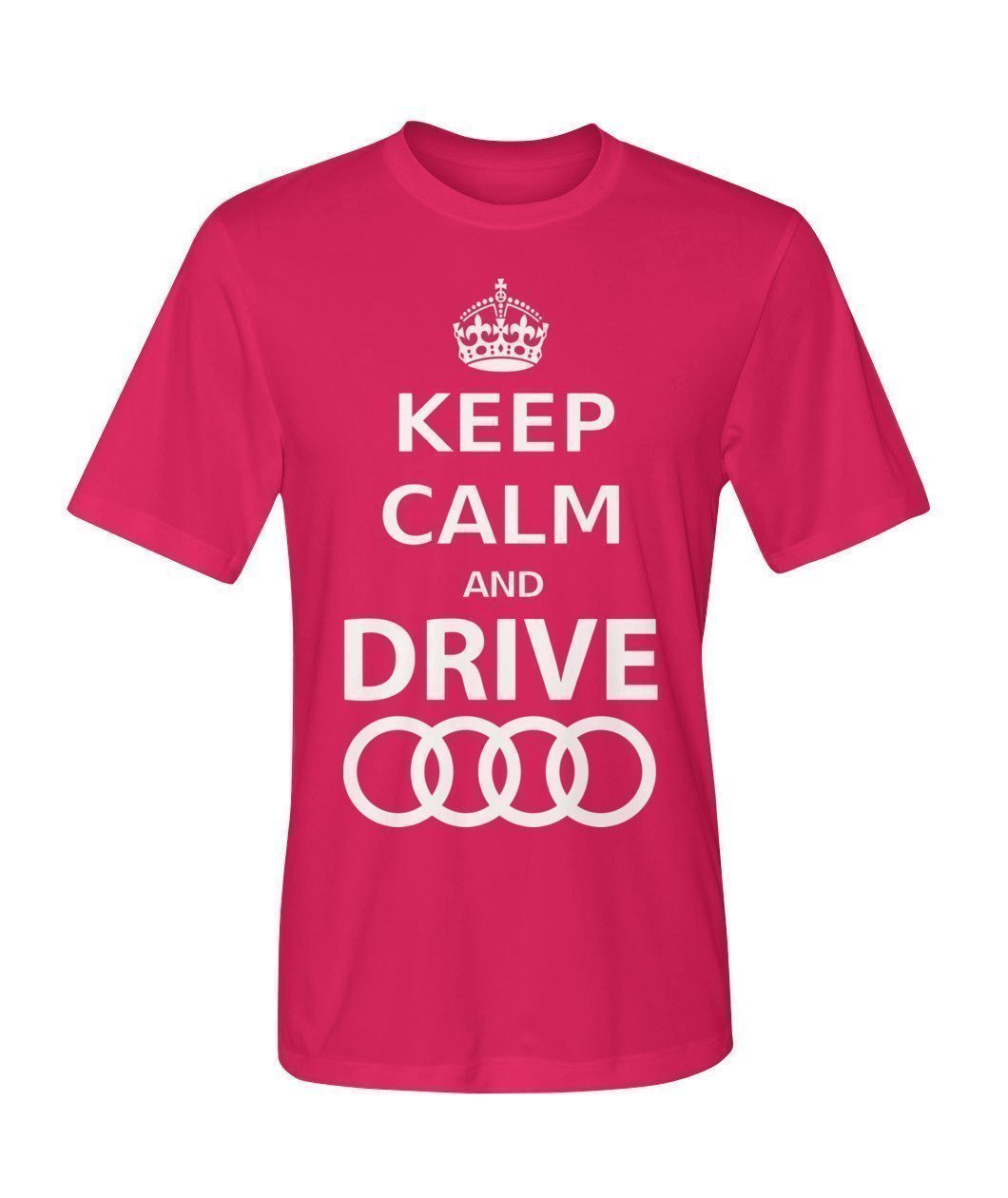 keep Calm and drive Audi Dry Sport Tee-Short Sleeves-Elessi UK