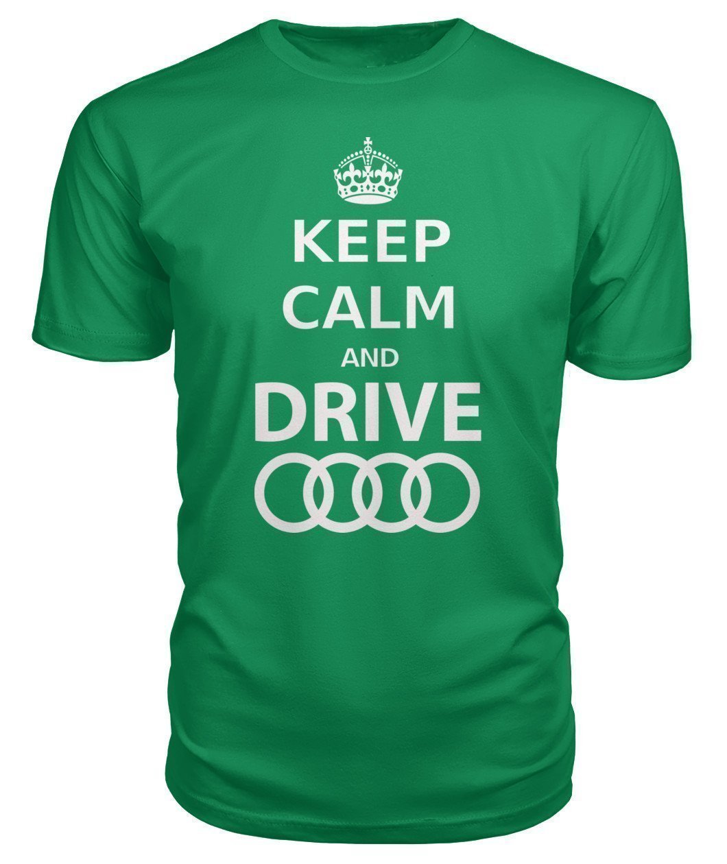 keep Calm and drive Audi Premium Unisex Tee-Short Sleeves-Elessi UK