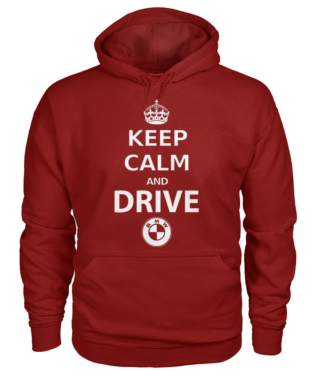 KEEP CALM AND DRIVE BMW Gildan Hoodie-Hoodies-Elessi UK