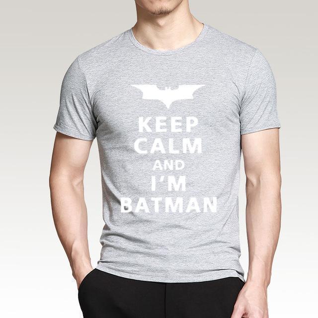 Keep Calm And I Am Batman T Shirt-Short Sleeves-Elessi UK