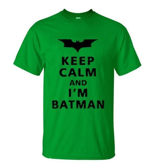 Keep Calm And I Am Batman T Shirt-Short Sleeves-Elessi UK