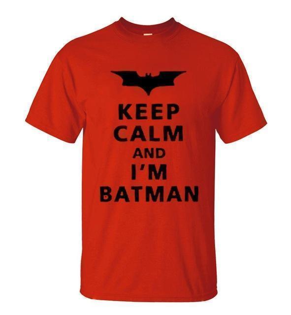 Keep Calm And I Am Batman T Shirt-Short Sleeves-Elessi UK