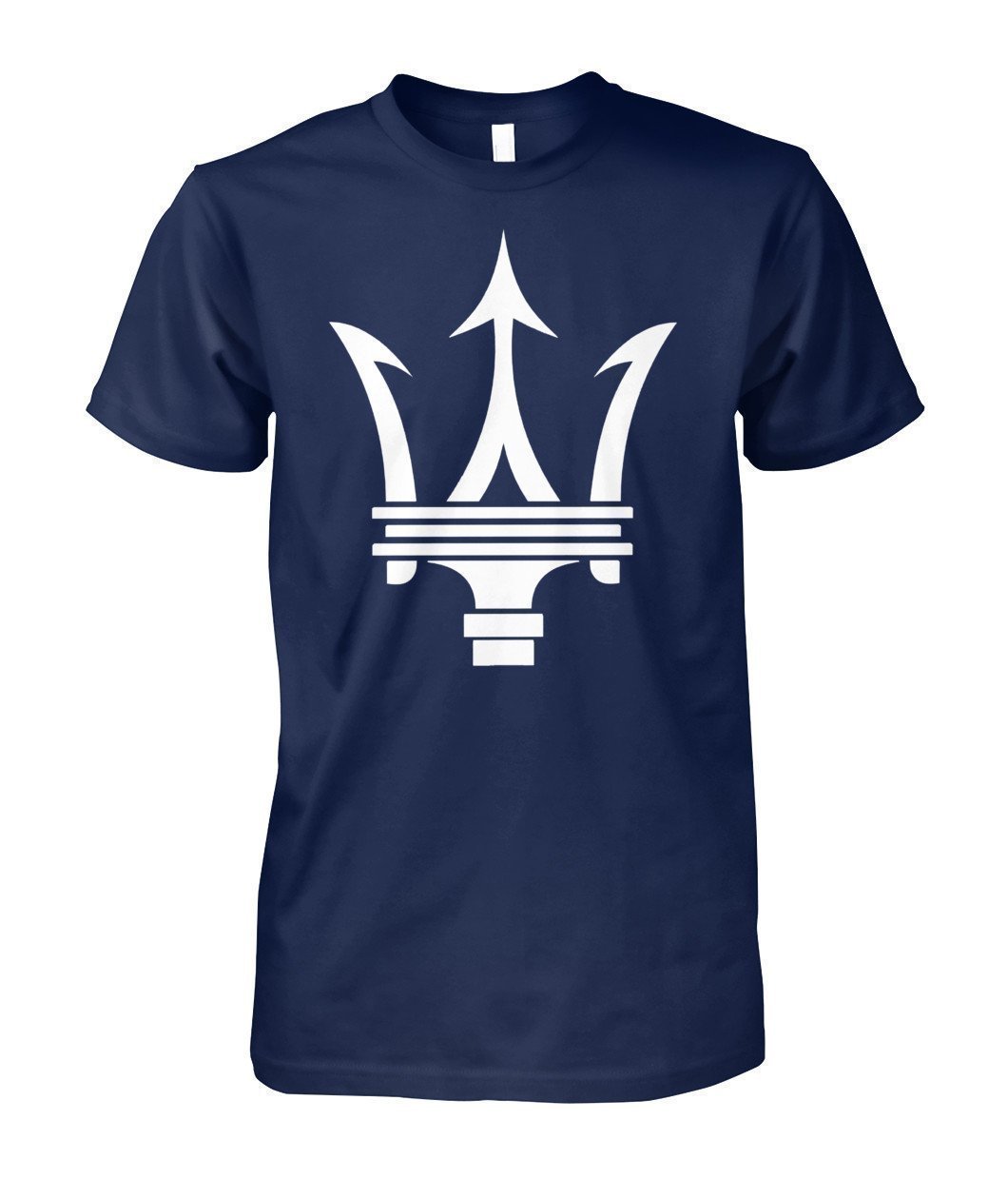 Maserati Logo Unisex Cotton Tee-Short Sleeves-Elessi UK