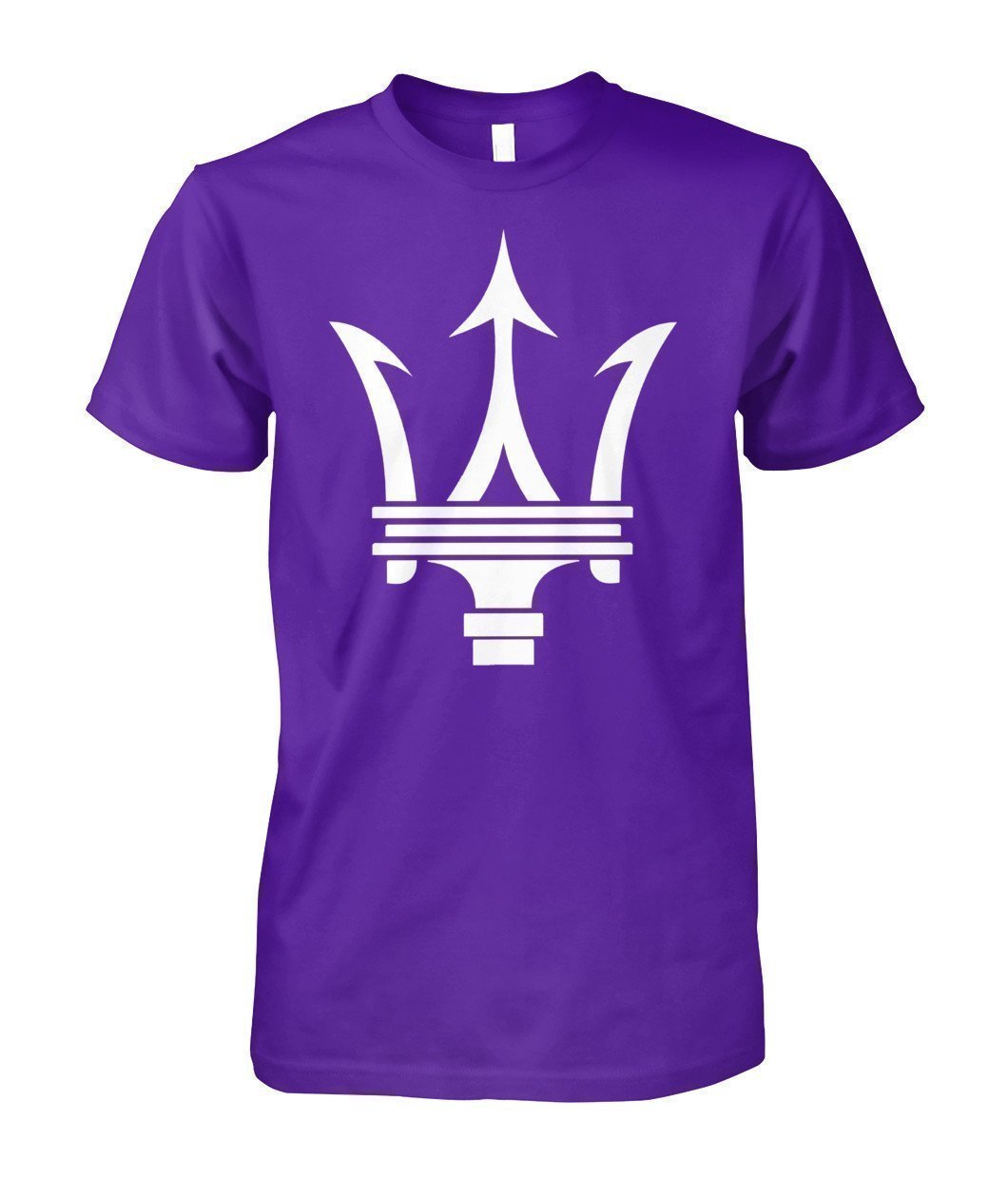 Maserati Logo Unisex Cotton Tee-Short Sleeves-Elessi UK