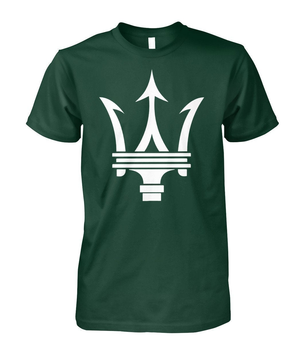 Maserati Logo Unisex Cotton Tee-Short Sleeves-Elessi UK