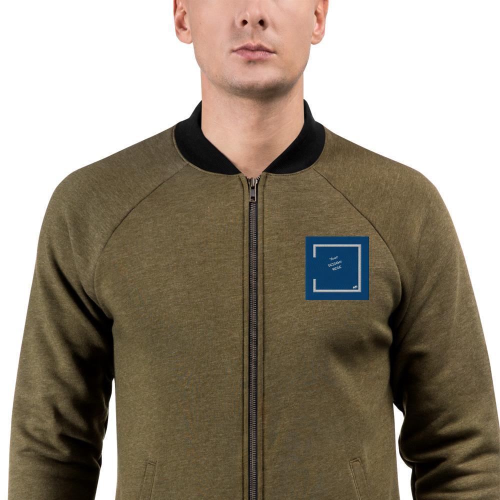 Aidoo Bomber Jacket-Nike-Adidas-Supreme-Champion-Jordan-Louis Vuitton-shirt personalised-custom hoodie-personalised hoodie-Aidoo-Heather Military Green-S-Aidoo : On-Demand Print