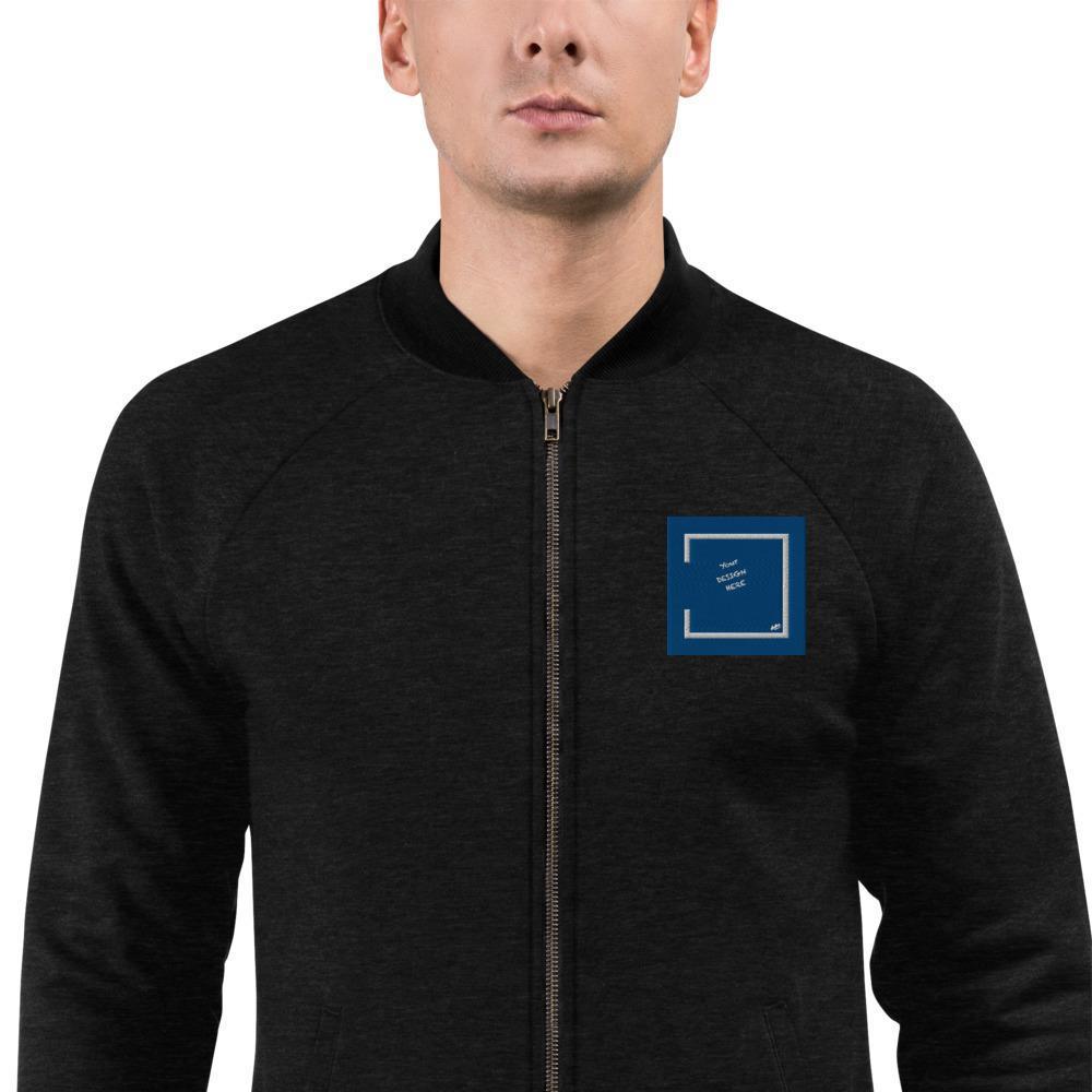 Aidoo Bomber Jacket-Nike-Adidas-Supreme-Champion-Jordan-Louis Vuitton-shirt personalised-custom hoodie-personalised hoodie-Aidoo-Heather black-S-Aidoo : On-Demand Print