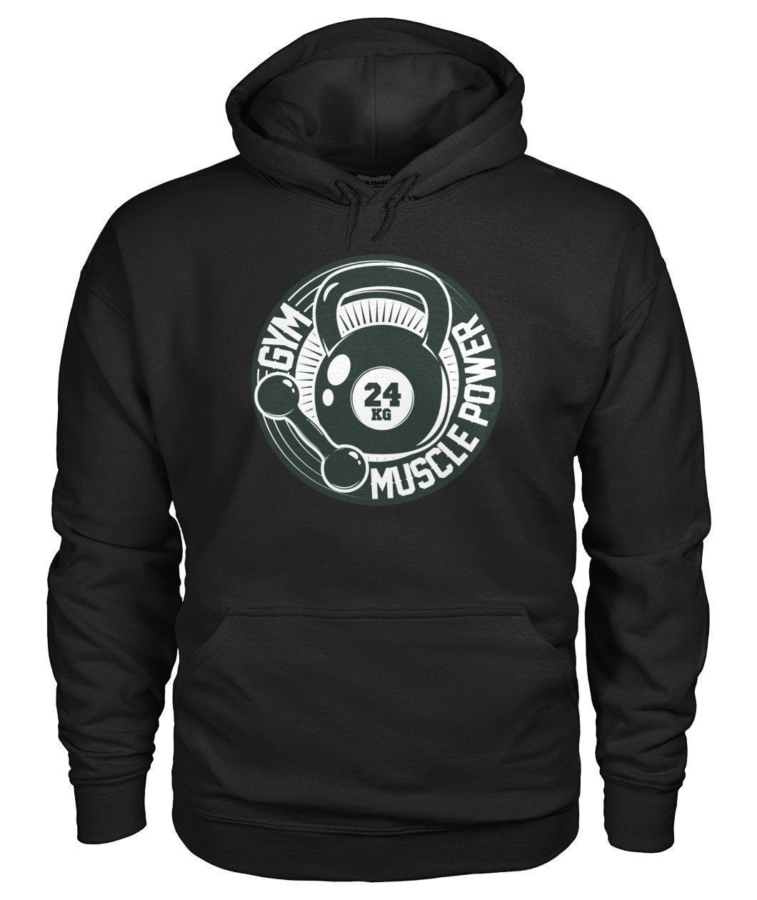 Muscle Power Gym Gildan Hoodie-Hoodies-Elessi UK