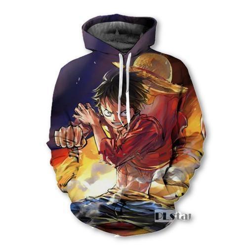 One piece Moneky D.Luffy-pullover-Elessi UK