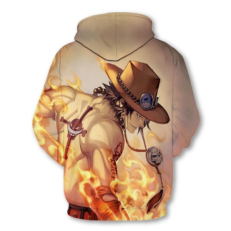 One piece Portgas D. Ace-pullover-Elessi UK