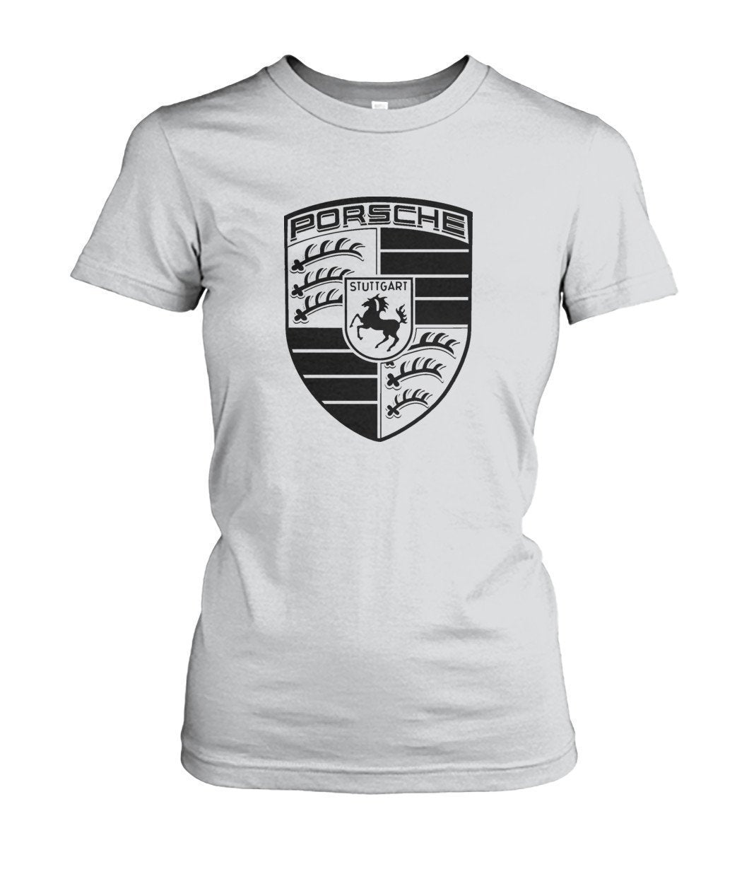 Porsche Women's Crew Tee-Ladies Tees-Elessi UK