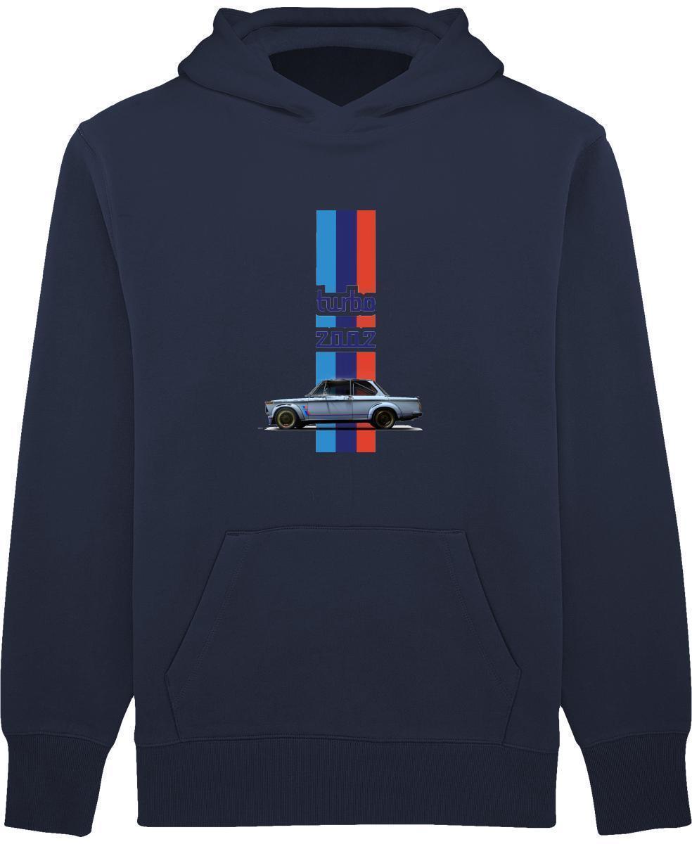 Pull BMW Turbo Hoodie Relaxed-Sweatshirts-Elessi UK
