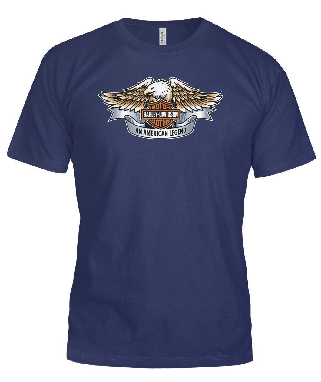 T Shirt Harley Davidson Bella Canvas Tee-Short Sleeves-Elessi UK