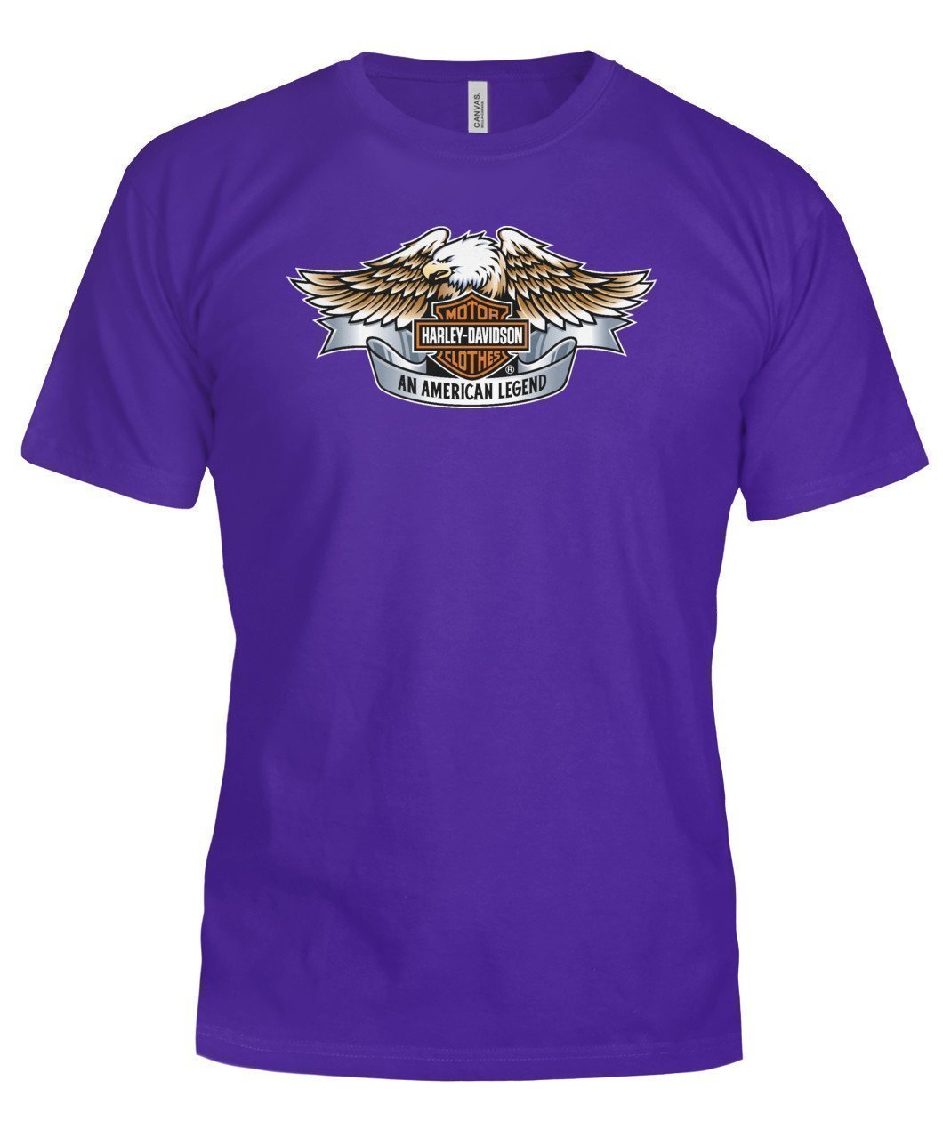 T Shirt Harley Davidson Bella Canvas Tee-Short Sleeves-Elessi UK