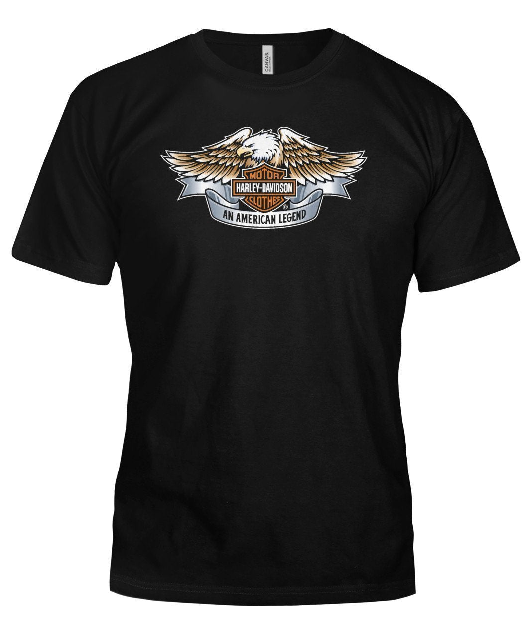 T Shirt Harley Davidson Bella Canvas Tee-Short Sleeves-Elessi UK
