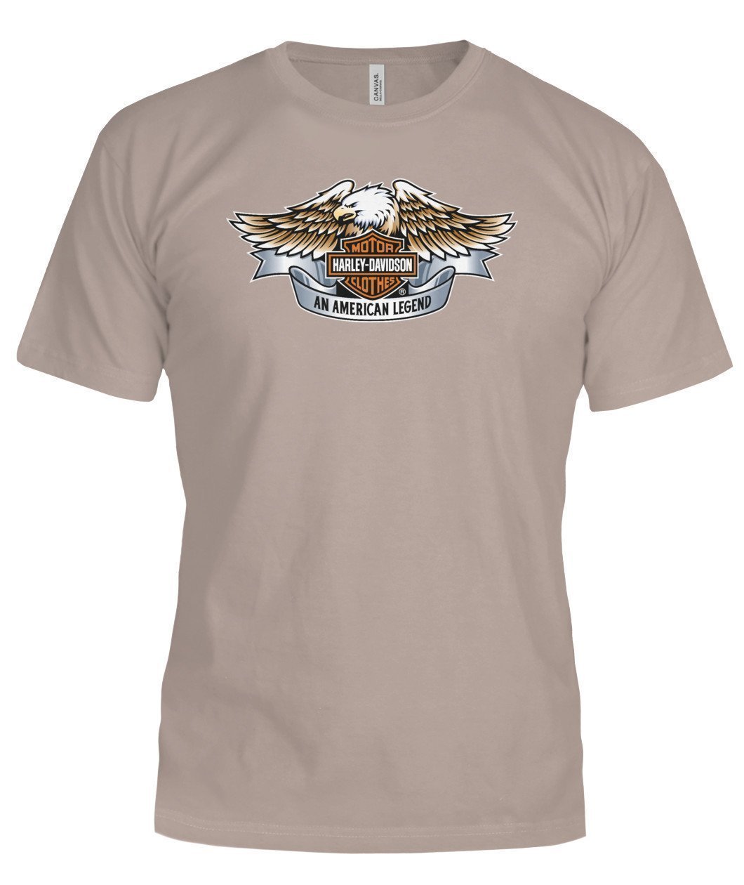 T Shirt Harley Davidson Bella Canvas Tee-Short Sleeves-Elessi UK