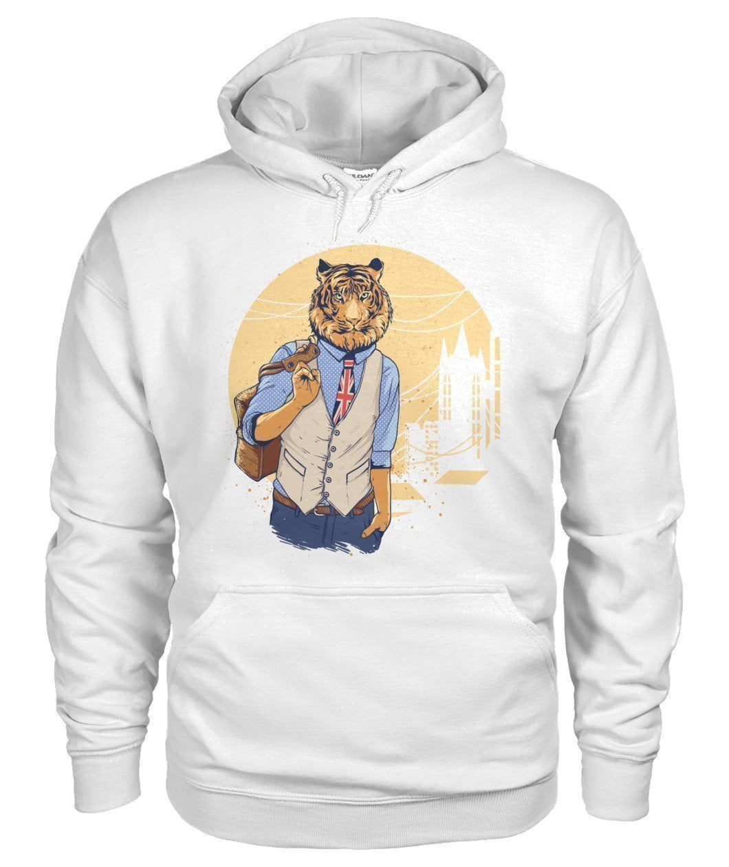 Tiger Gildan Hoodie-Hoodies-Elessi UK