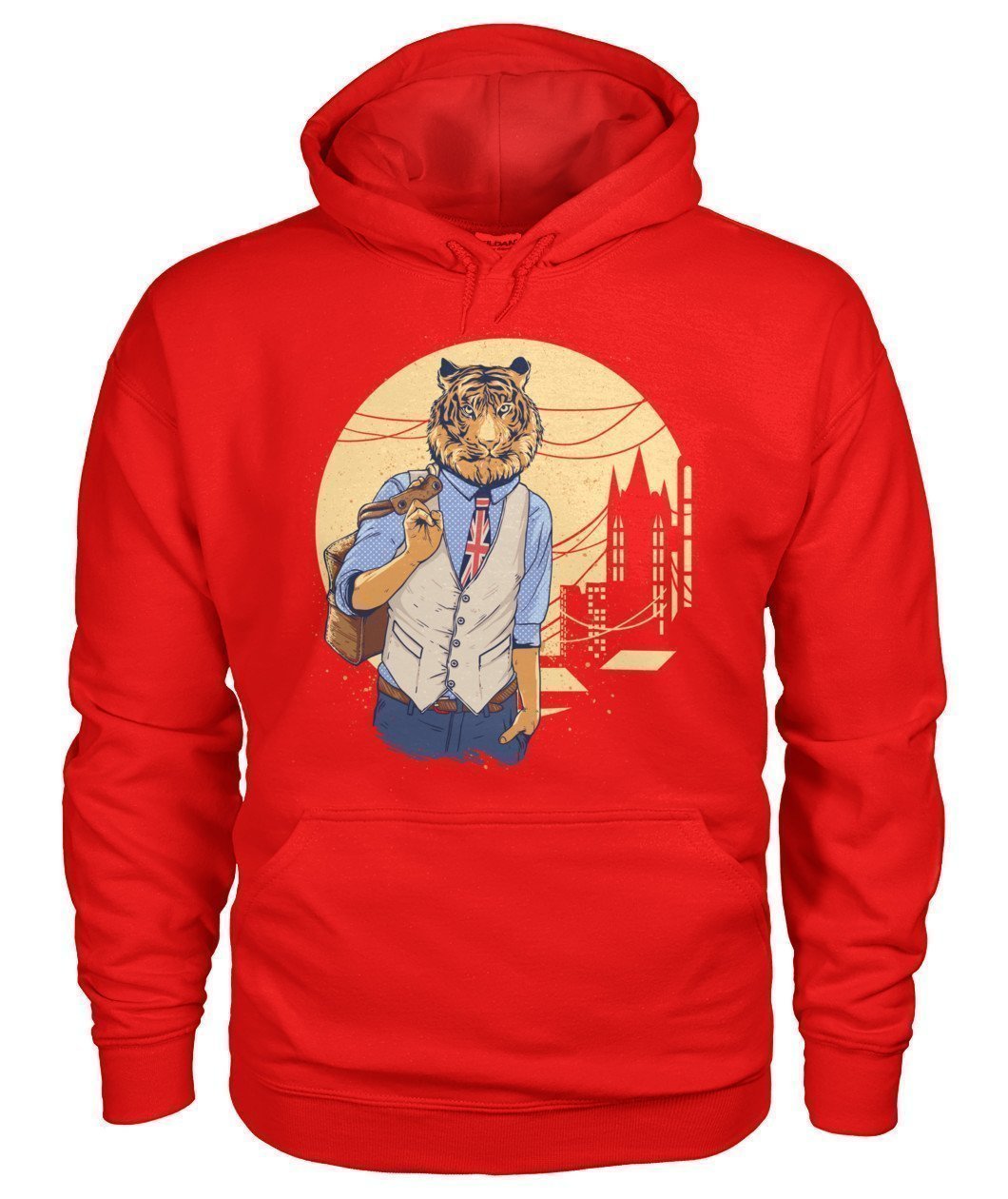Tiger Gildan Hoodie-Hoodies-Elessi UK