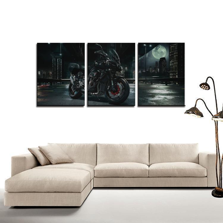 Yamaha Tableau 3 Panels Canvas Art for Wall Decorations stickers yamaha-Wall art-Elessi UK