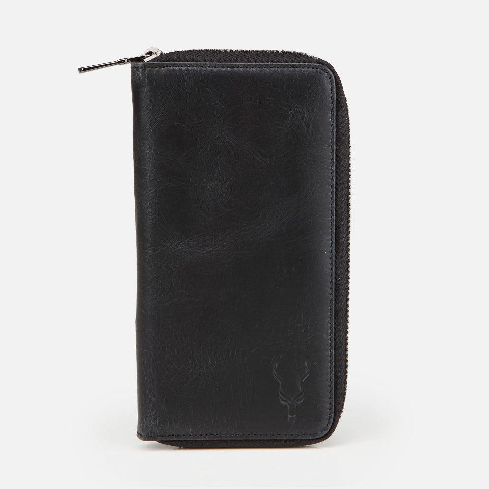 Genuine Leather Black Women's Wallet