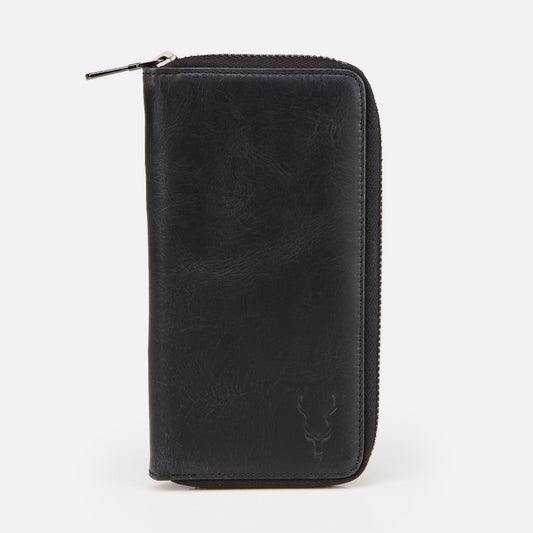 Genuine Leather Black Women's Wallet