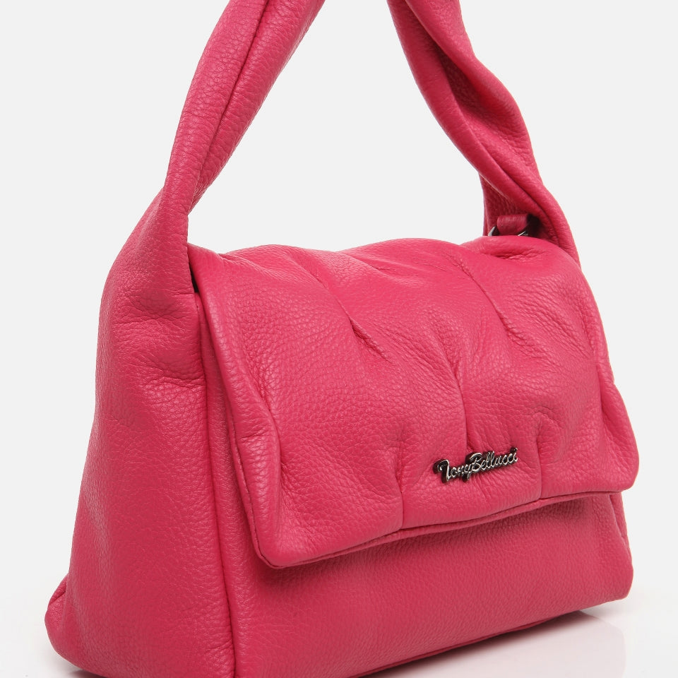 Genuine Leather Fuchsia Women's Bag