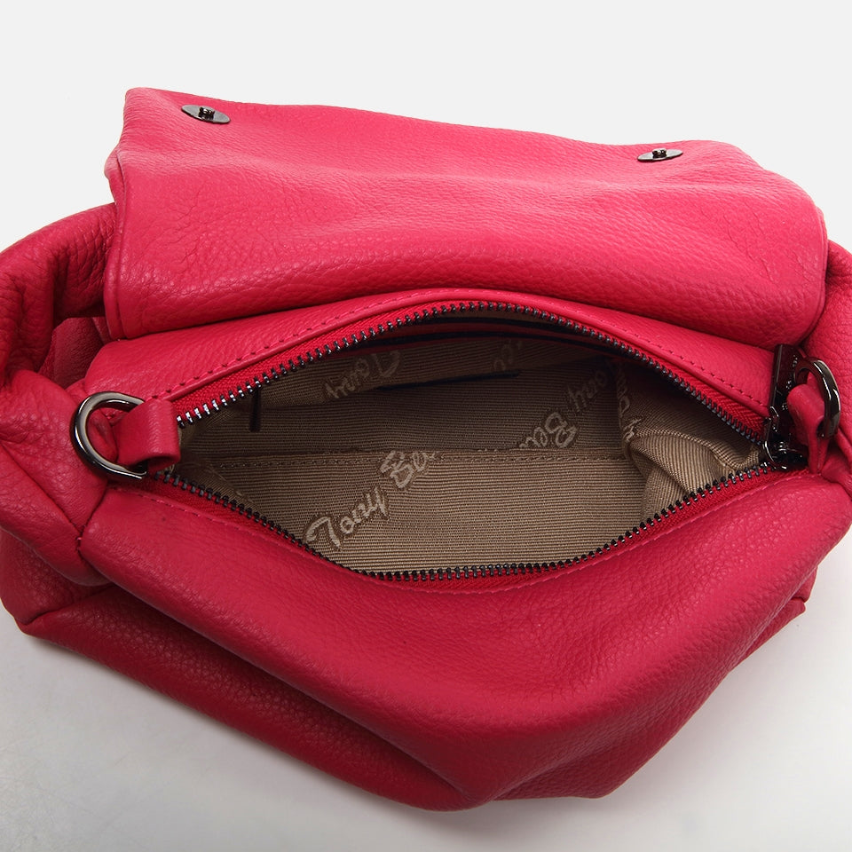 Genuine Leather Fuchsia Women's Bag