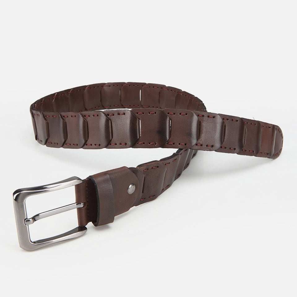 Genuine Leather Brown Men's Belt