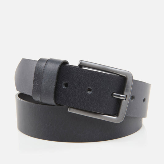 Genuine Leather Navy Blue Men's Belt