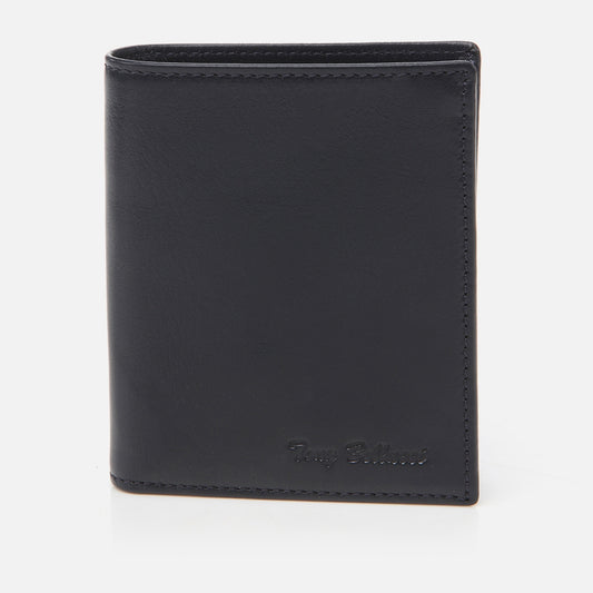 Genuine Leather Navy Blue Men's Wallet