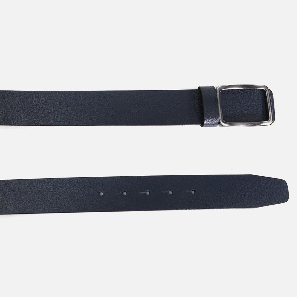 Genuine Leather Navy Blue Men's Belt