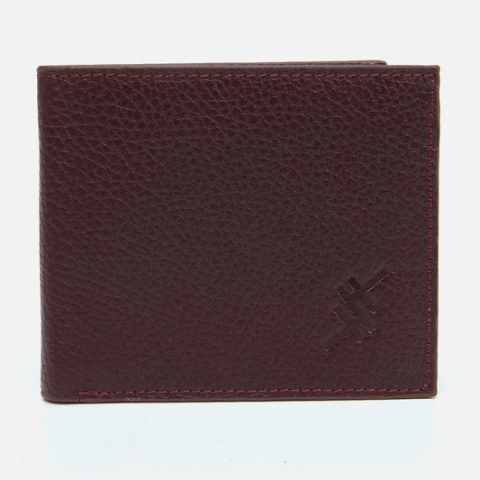 Genuine Leather Maroon Men's Wallet